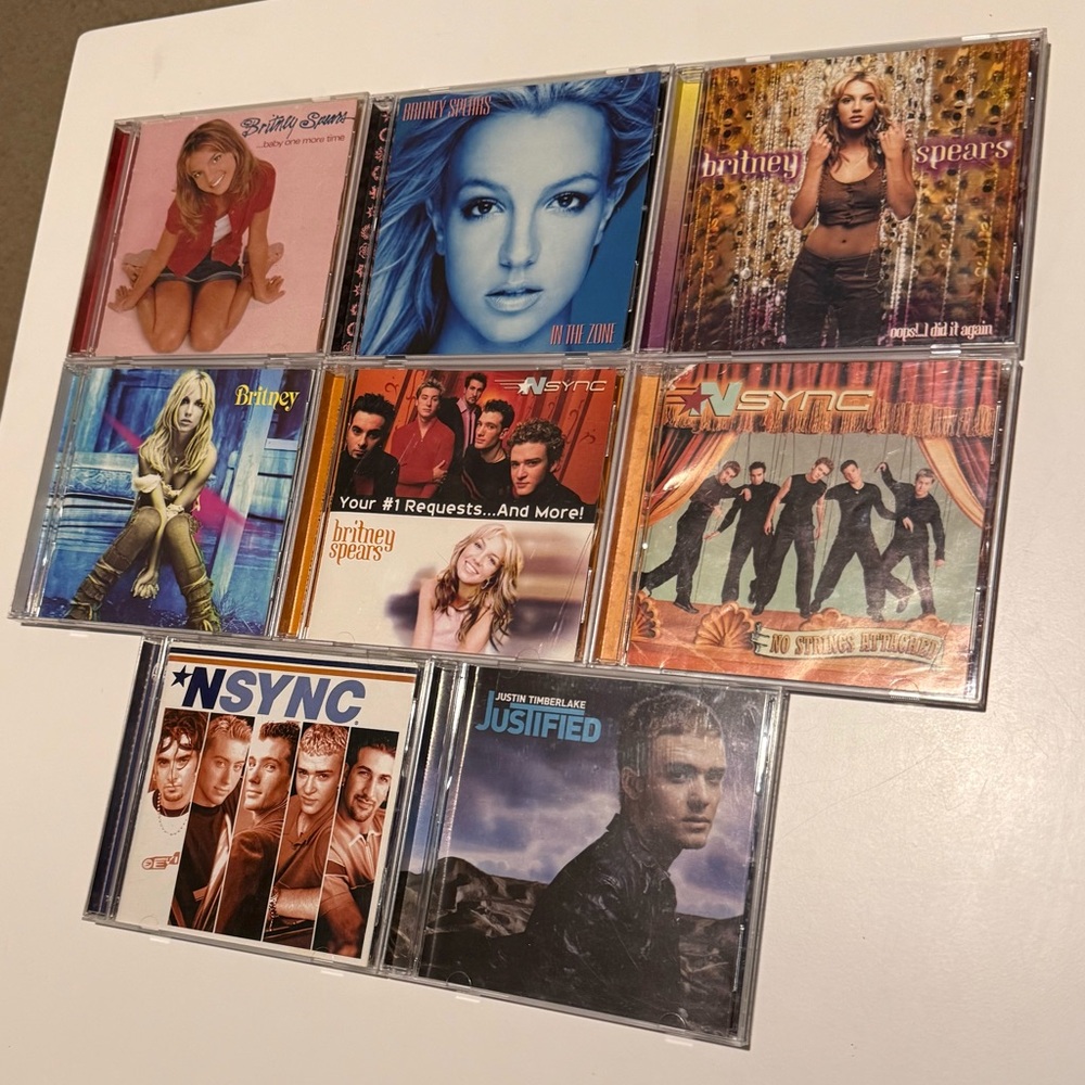 Britney Spears and NSYNC 9 CD Bundle
